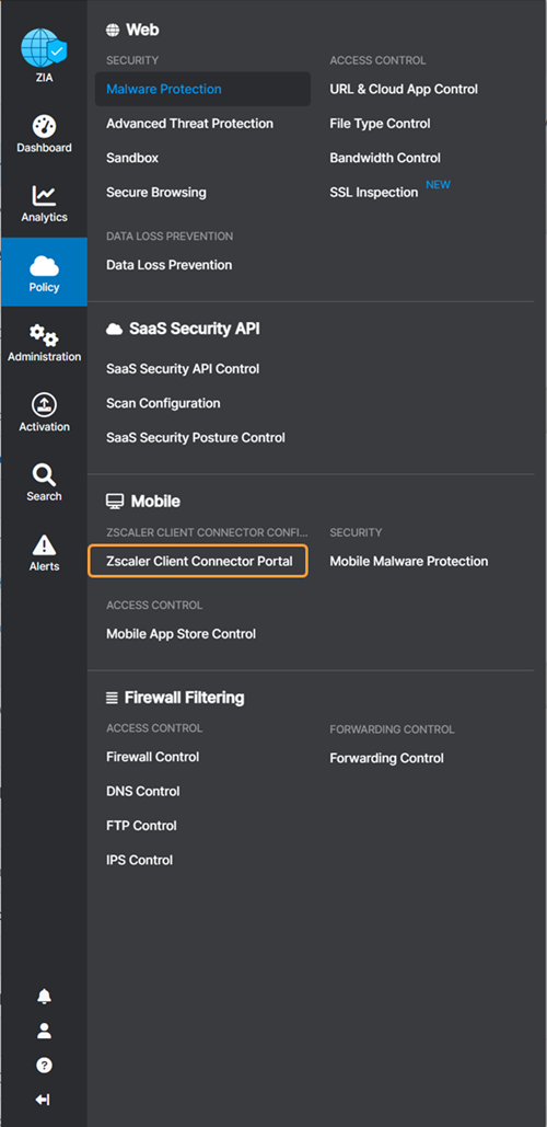 Accessing and Navigating the Zscaler Client Connector Portal Zscaler
