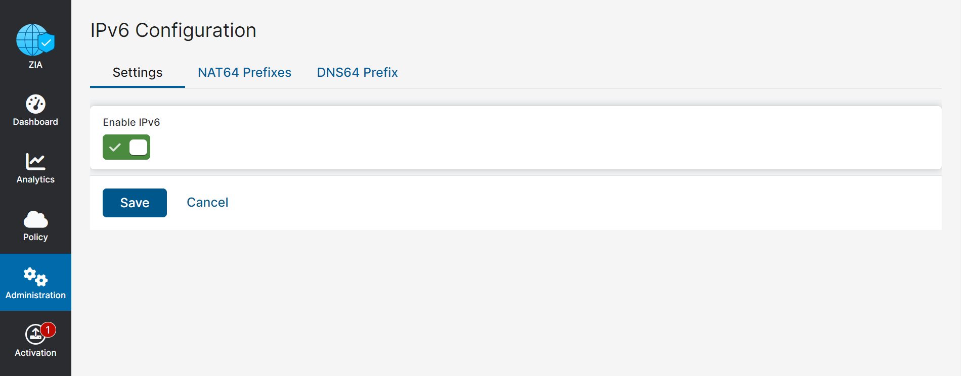 Configuring IPv6 Settings Zscaler