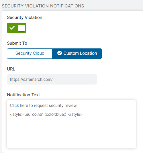 Configuring Block Notifications | Zscaler