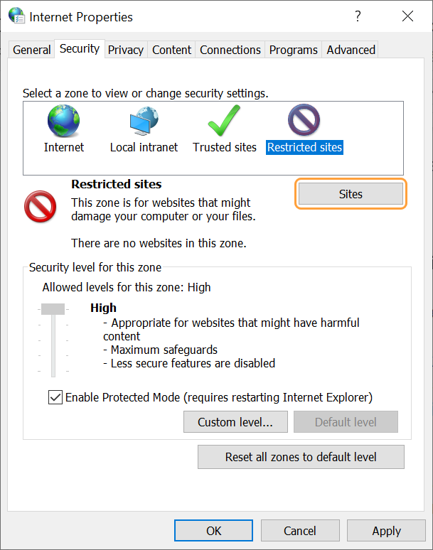 Security Settings for Microsoft Edge Browser Zscaler